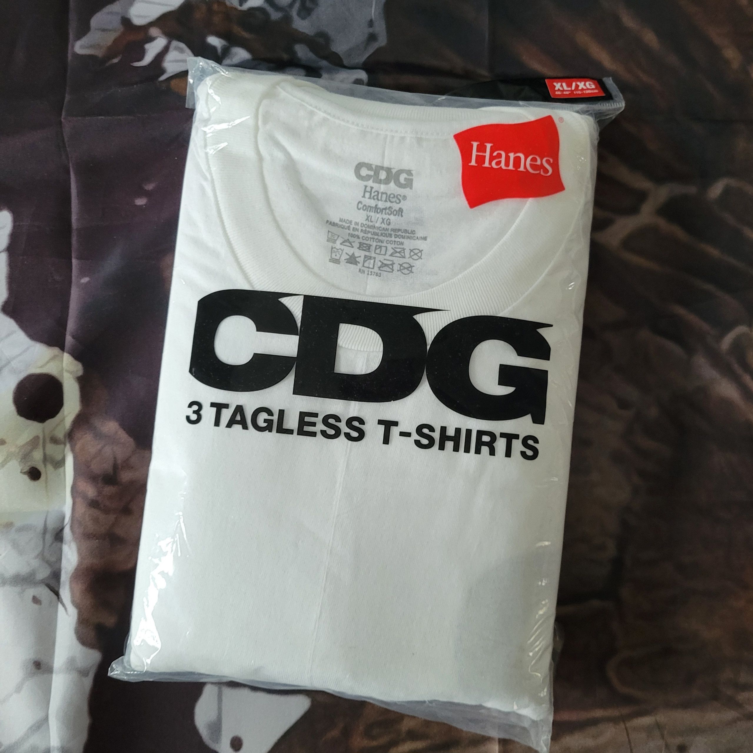 Comme des Garcons CDG x Hanes Logo Tee 3-Pack Size US XL / EU 56 / 4 - 1 Thumbnail