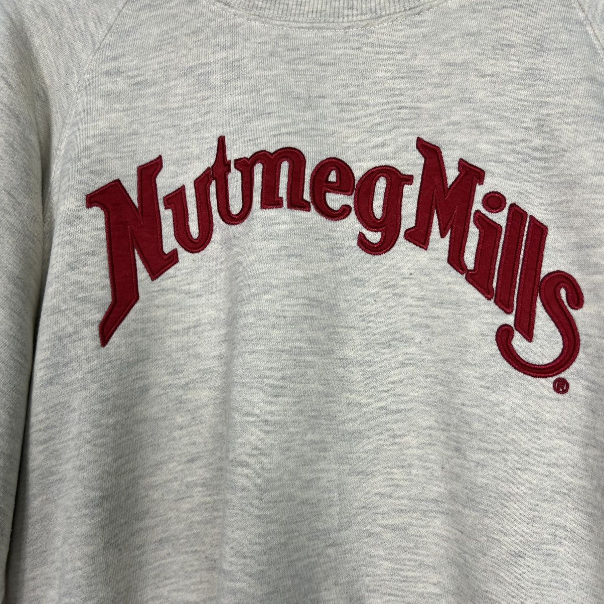 Nutmeg NUTMEG MILLS Embroidery Big Logo Crop Sweatshirt #4081-C185 Size ONE SIZE - 3 Thumbnail