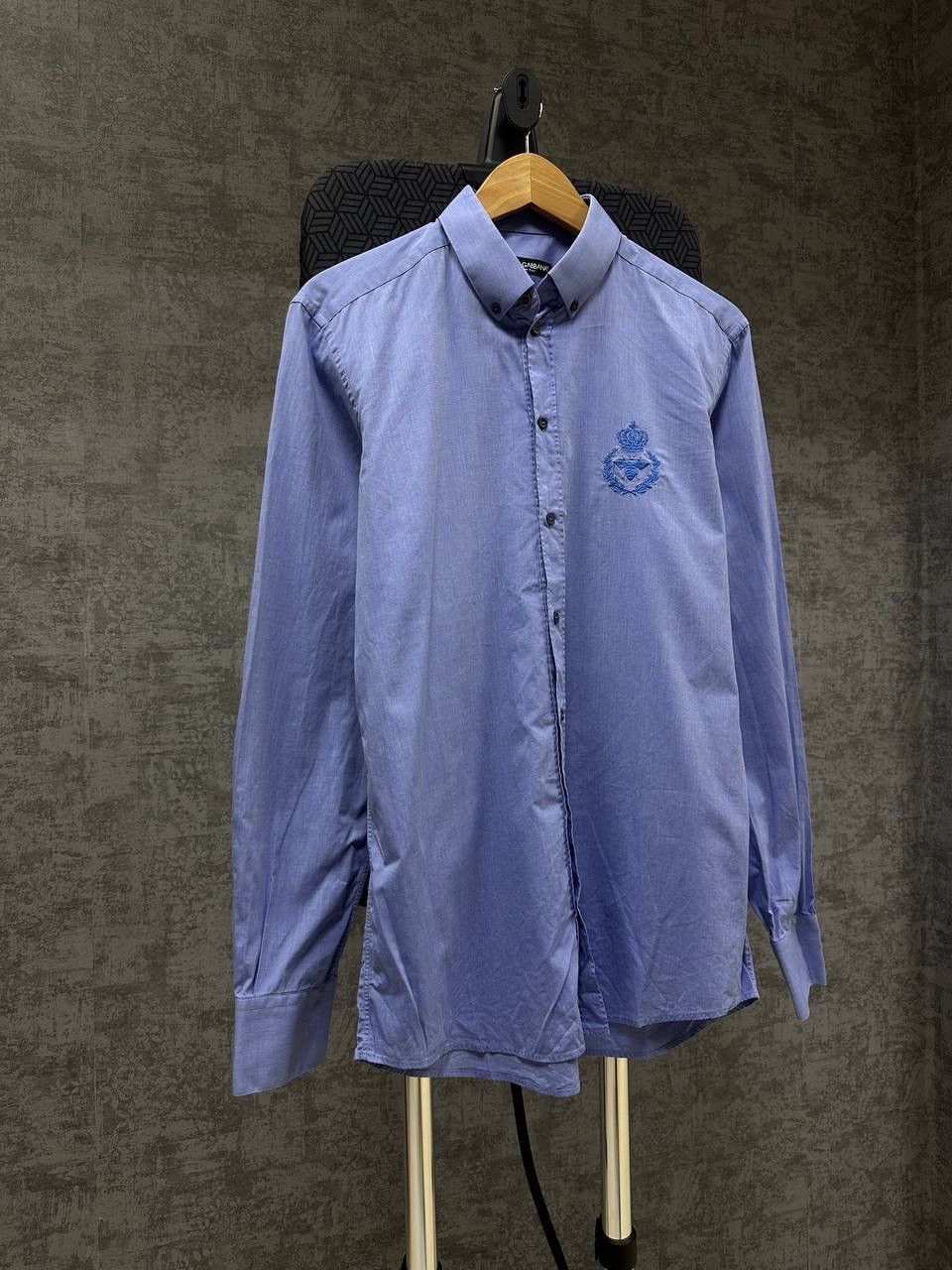 Dolce & Gabbana × Vintage Vintage Dolce&Gabbana Blue Big Loo Mens Shirt Size US M / EU 48-50 / 2 - 8 Thumbnail
