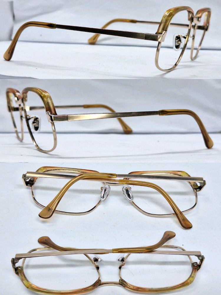Other 1980s VISTA B-289 1/20 12KGF Gold Filled Browline Glasses Size ONE SIZE - 3 Thumbnail