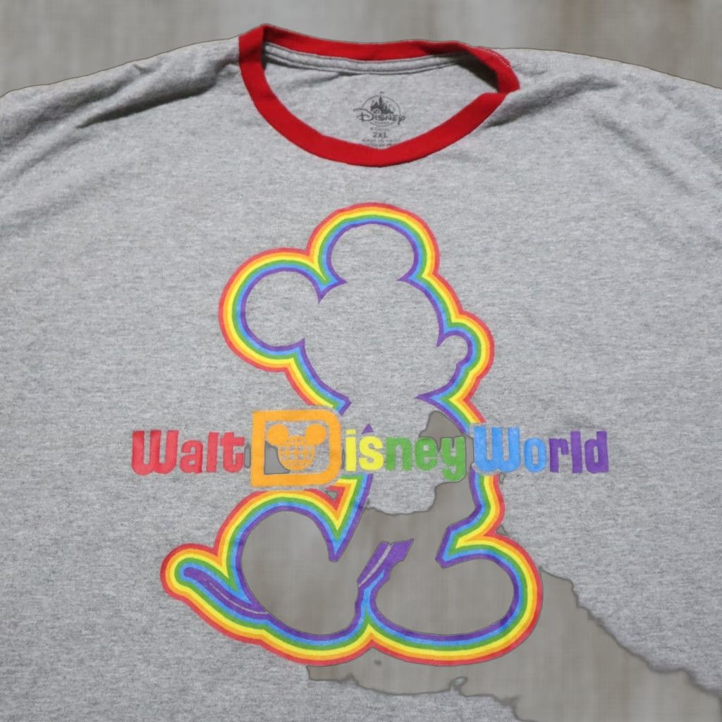 Disney Disney Mickey Mouse T-Shirt Adult XL Gray Crew Neck Short Sleeve Cotton Vintage Disney World Cartoon USA Men? Size US XL / EU 56 / 4 - 1 Thumbnail