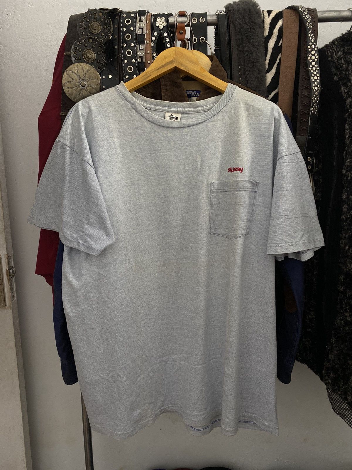 Stussy × Vintage Vintage Stussy pocket tee Size US L / EU 52-54 / 3 - 2 Thumbnail
