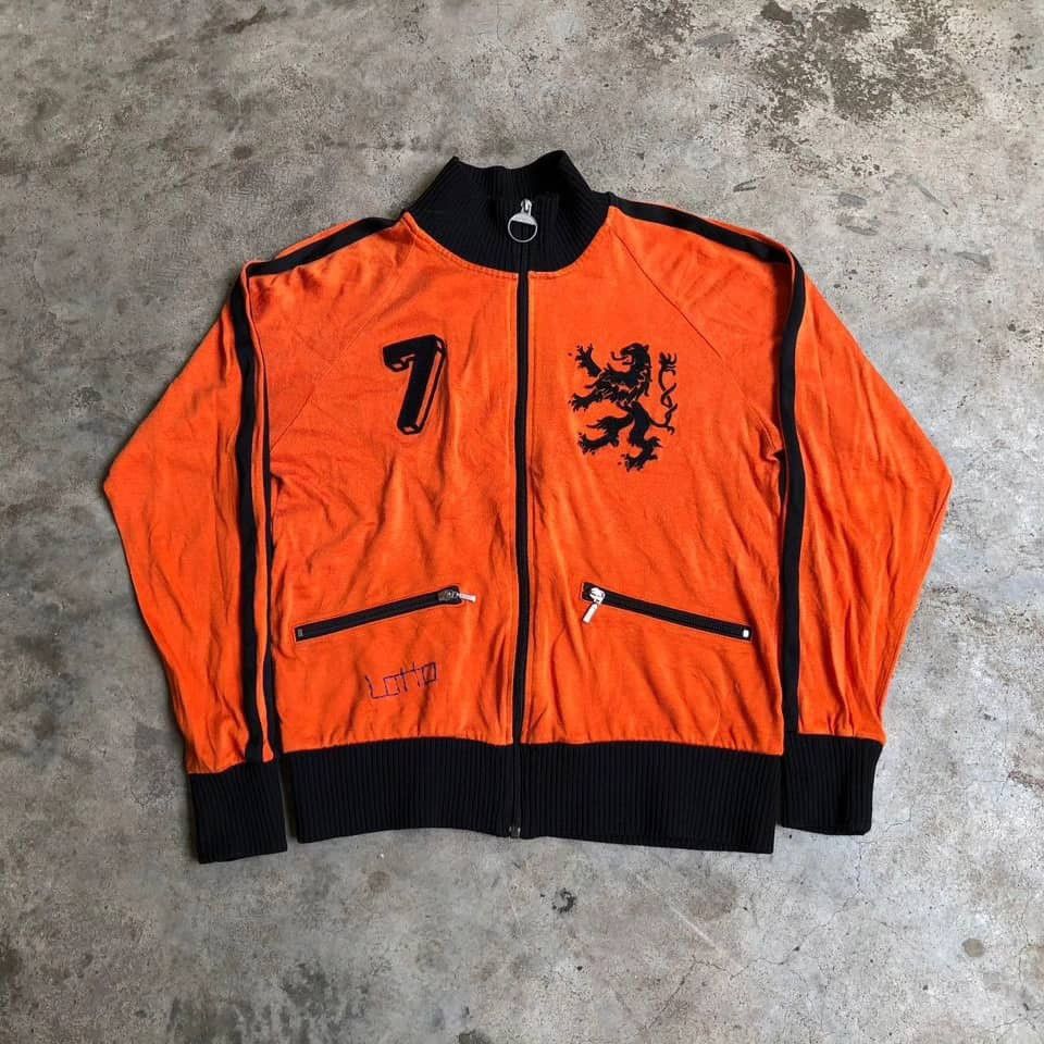 Lotto Sport × Vintage Vtg. 70's Netherlands Lotto Tracktop Size US L / EU 52-54 / 3 - 1 Thumbnail