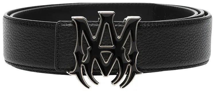 Amiri o1w1db10525 Size: 90 / Pebbled MA 4cm Belt in Black Size 36 - 3 Thumbnail