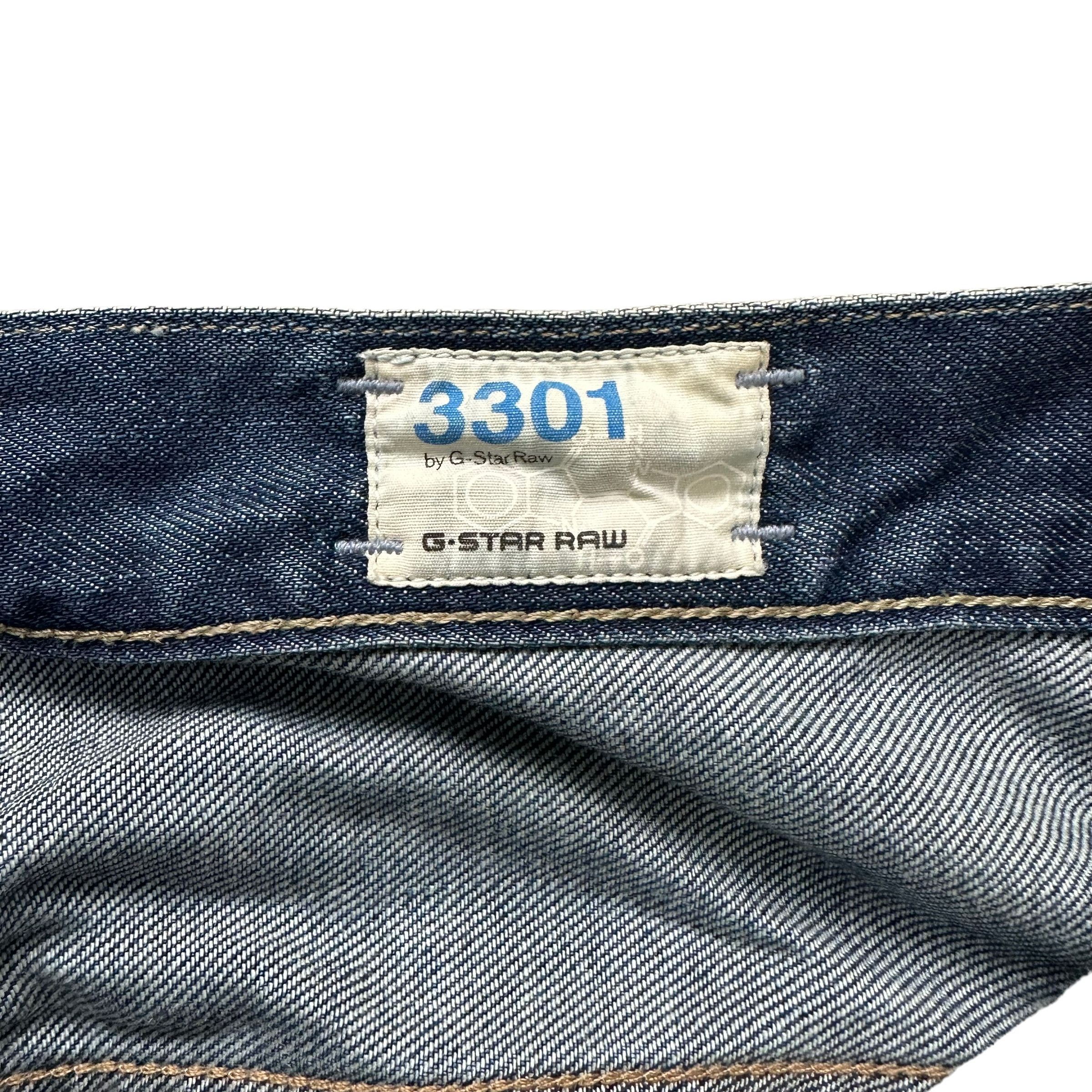 G-Star 3301 by G Star Raw Fly Button Distressed Denim Pant #9110-57 Size US 29 - 8 Thumbnail