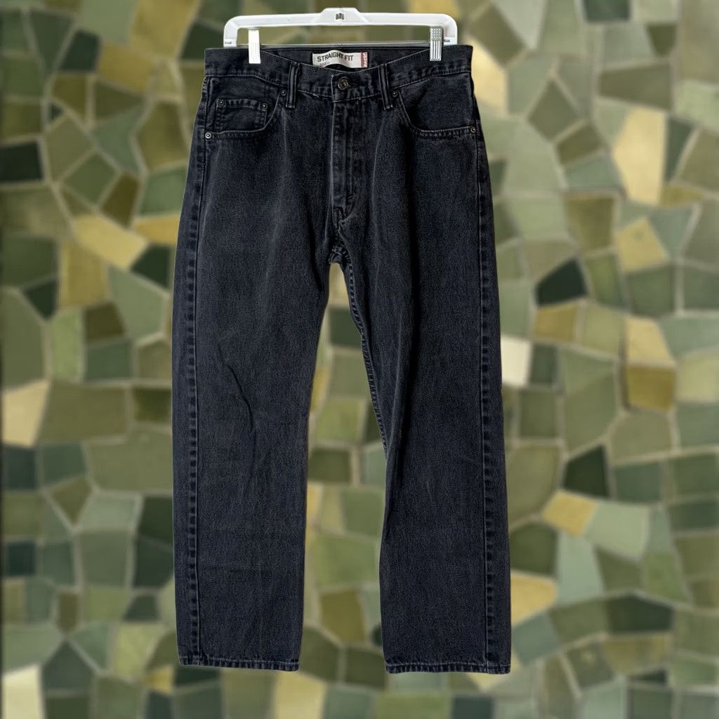 Levi's Levi's 505 Jeans Mens 34X32 Black Denim Straight Fit 5-Pocket Regular Waist Old School Cowboy Rock Grunge Punk 80s Casual Sportswear Size US 34 / EU 50 - 1 Thumbnail