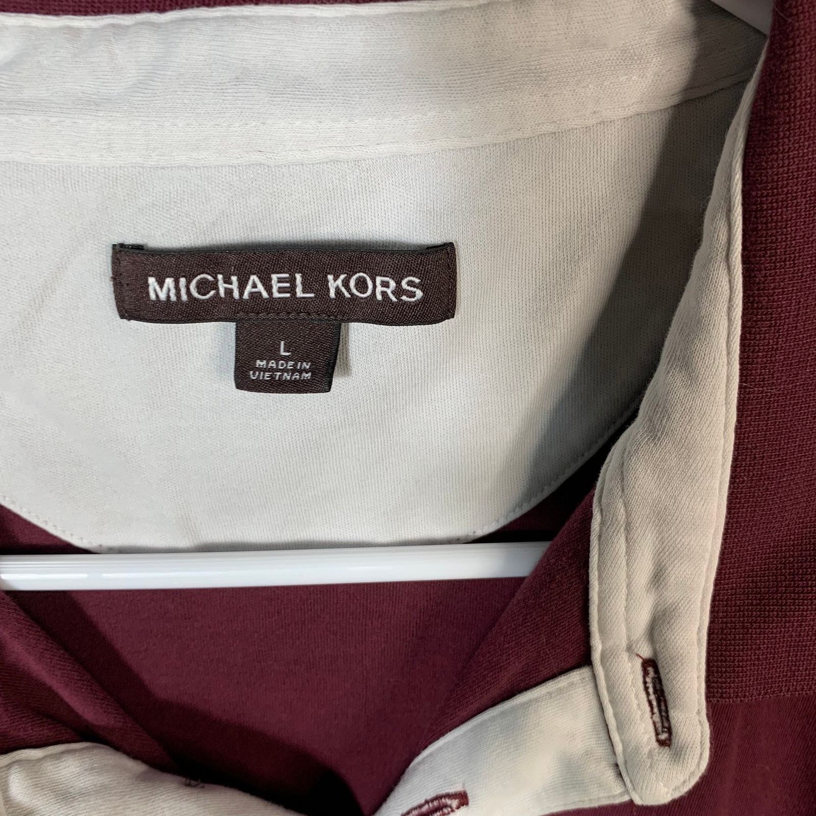 Michael Kors Michael Kors Men's Red Short Sleeve Shrits Size L Size US L / EU 52-54 / 3 - 3 Thumbnail