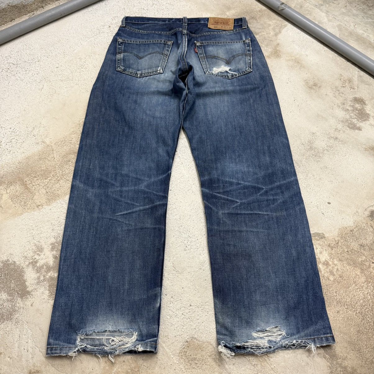 Levi's Vintage 98’s Levis 509 Distressed Buttonfly Denim Pants Size US 33 - 2 Thumbnail