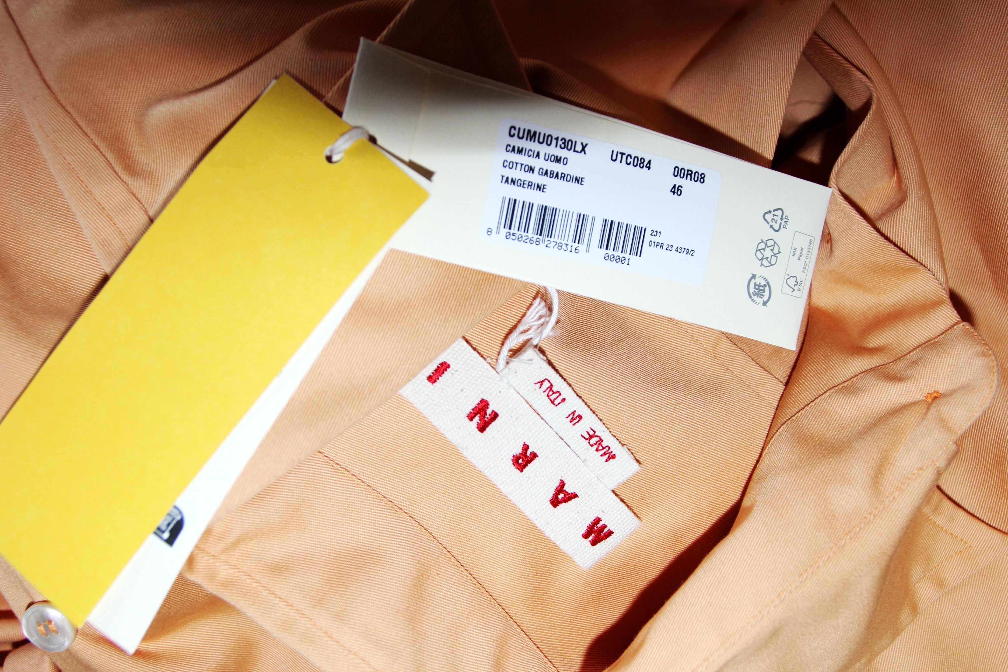 BNWT SS23 MARNI COTTON GABARDINE JACKET 46