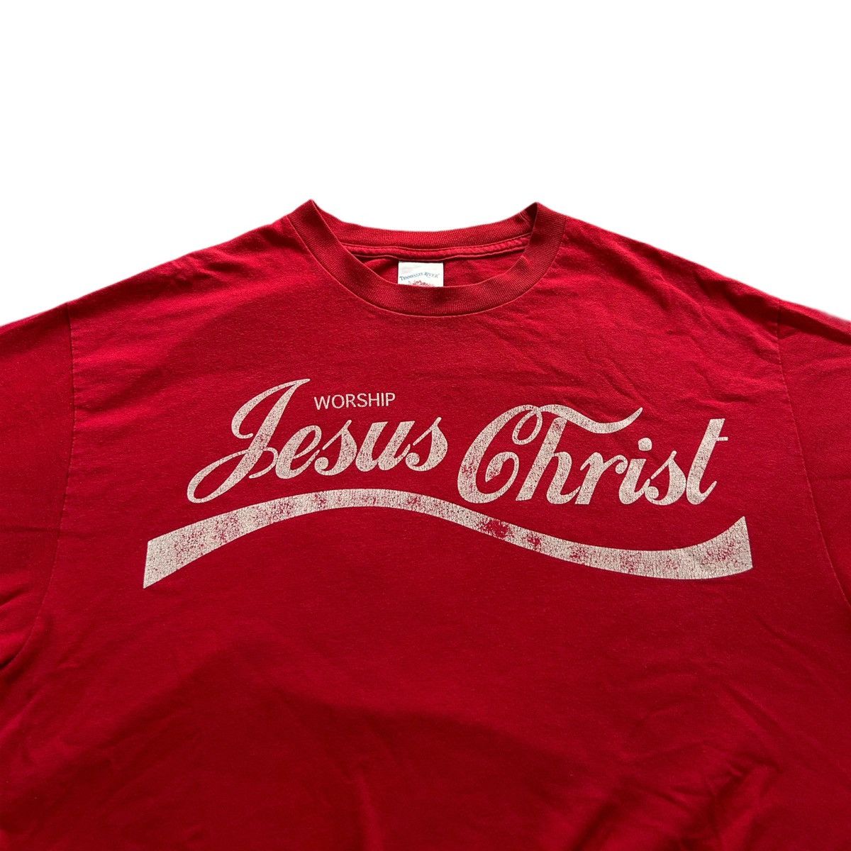 90s/ 00s Coca Cola “Worship Jesus Christ” Parody Tee