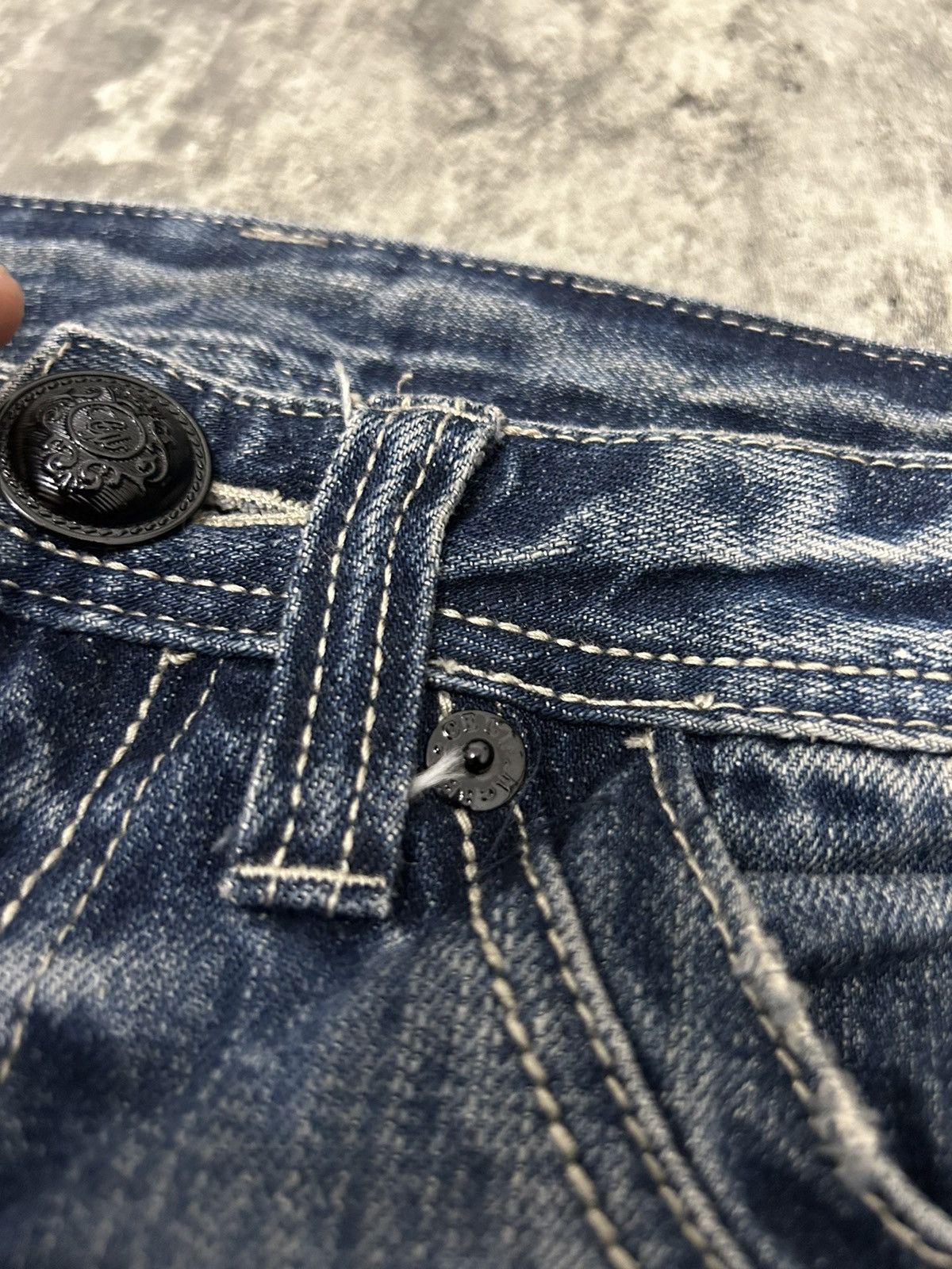Japanese Brand Cecil Mc Bee Distressed Jeans Size 29" - 9 Thumbnail