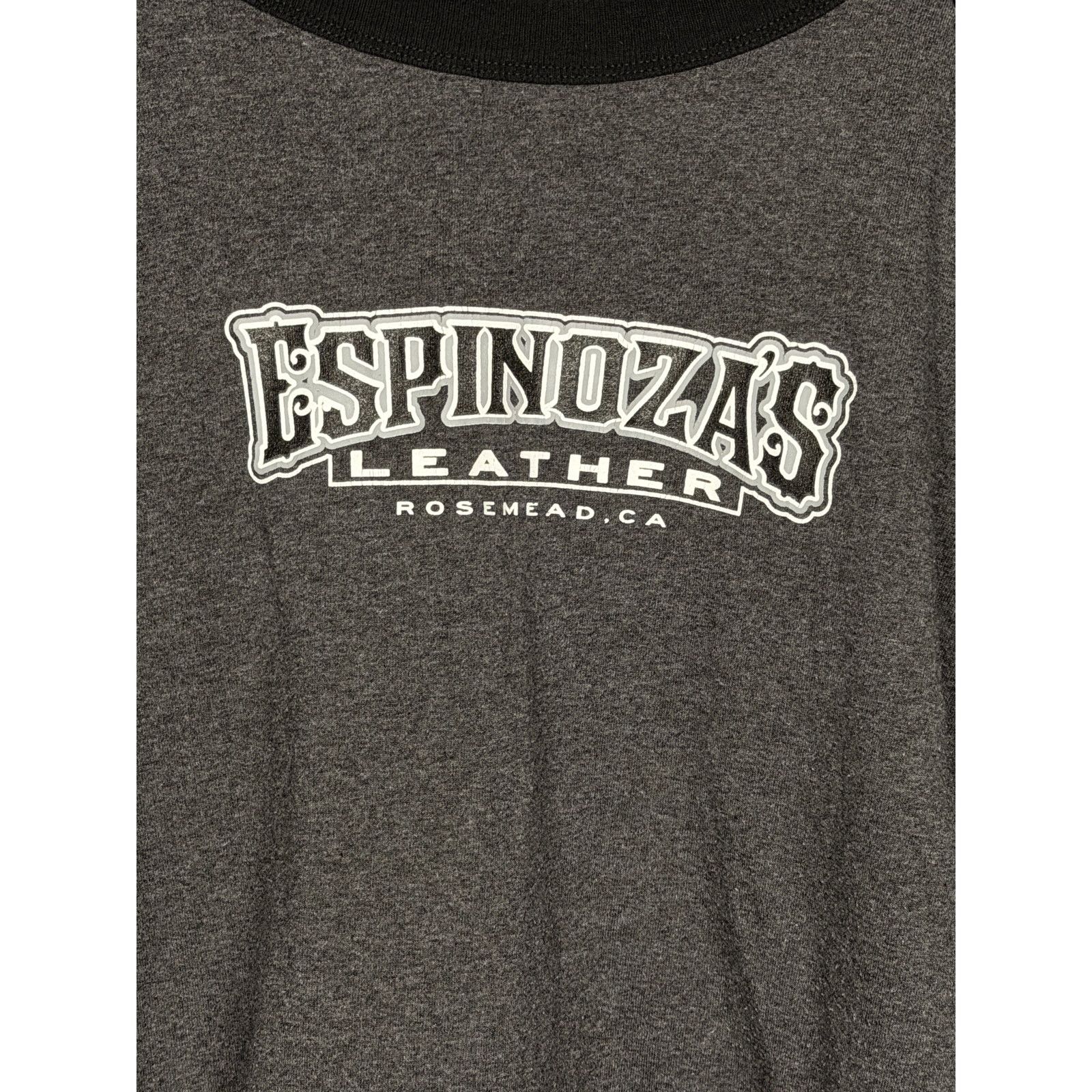 Gildan Espinoza's Leather Co 3/4 Round Hem Jersey T-Shirt Moto 3XL Size US XXL / EU 58 / 5 - 3 Thumbnail