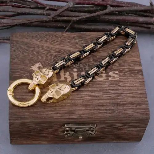 Jewelry × Vintage Neo-Gothic Men's Stainless Steel Bracelet Size ONE SIZE - 4 Thumbnail