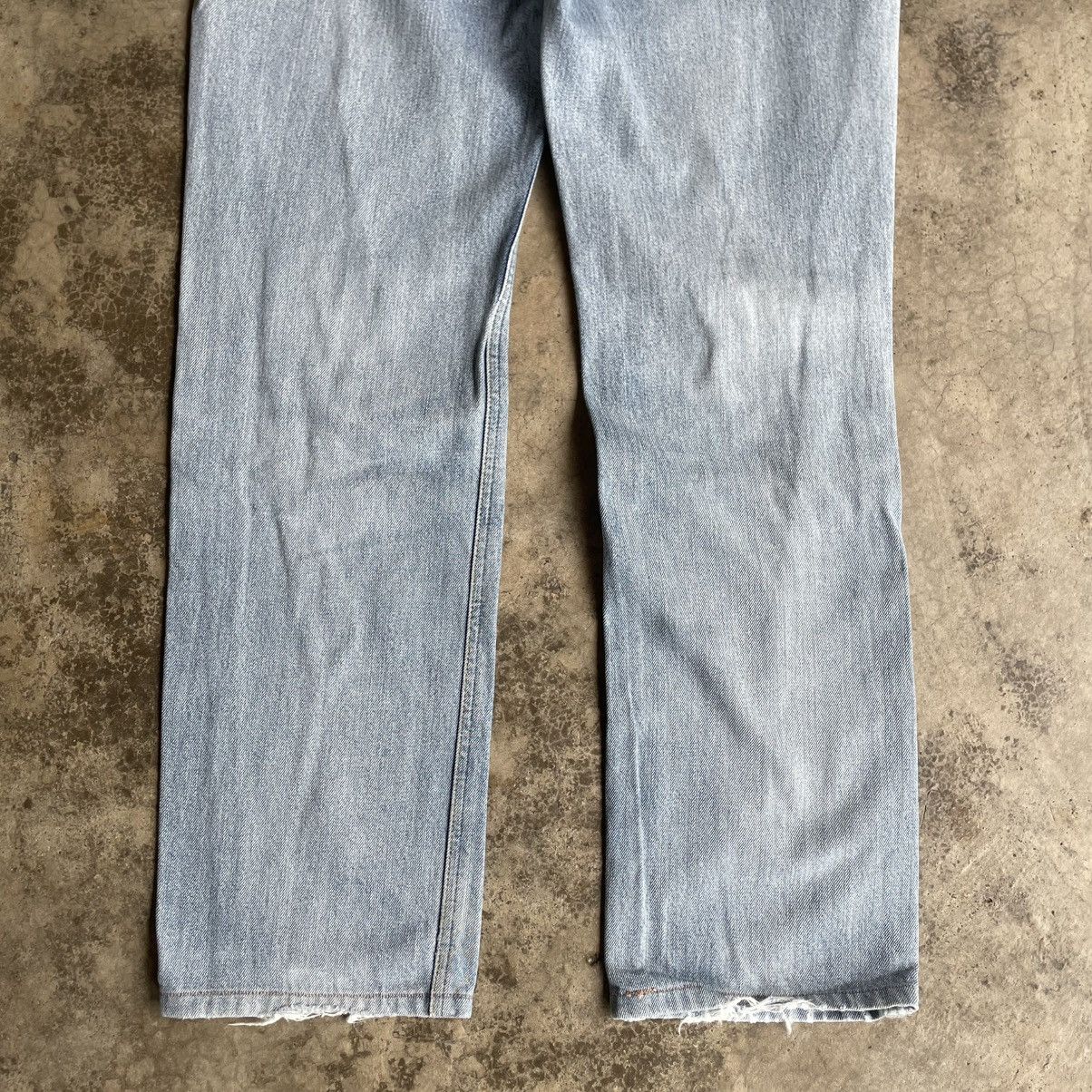 Lee 🔥Vintage Lee Riders Stoned Washed Ripped Distress Jeans Size US 31 - 6 Thumbnail