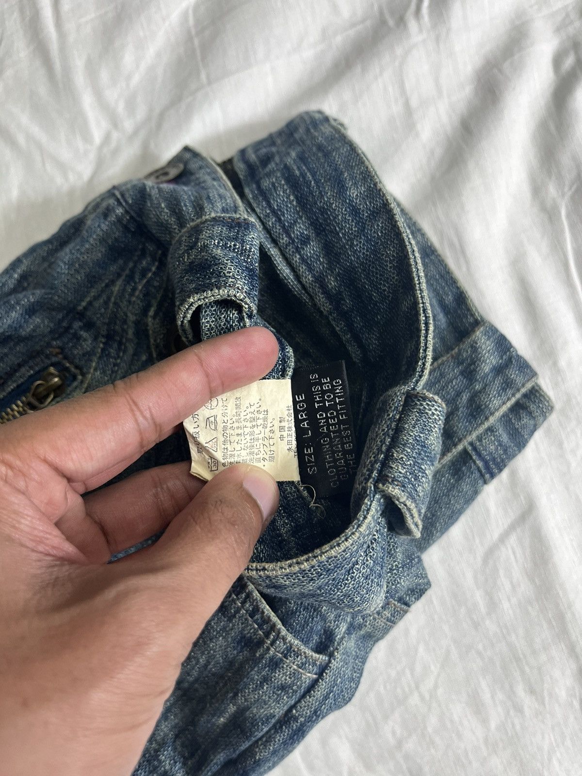 If Six Was Nine × Le Grande Bleu (L.G.B.) Trixy Tactical Pocket Jeans Rare Denim Size US 32 / EU 48 - 14 Thumbnail
