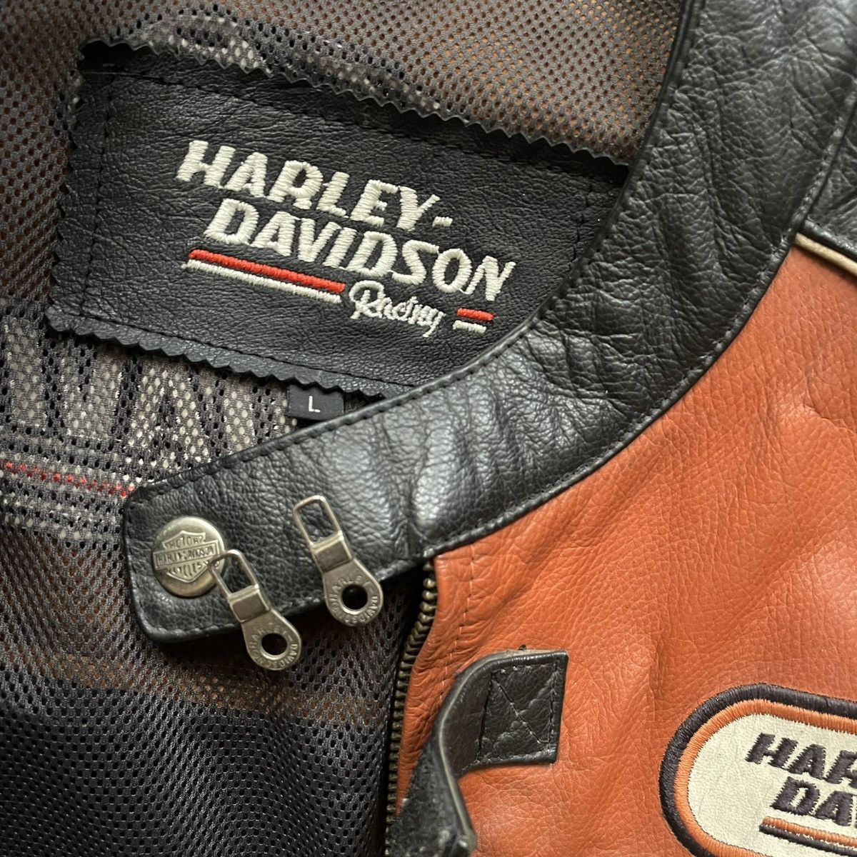Harley Davidson Harley Davidson Racing Screamin Eagle Vintage Leather Jacket Size US L / EU 52-54 / 3 - 5 Thumbnail