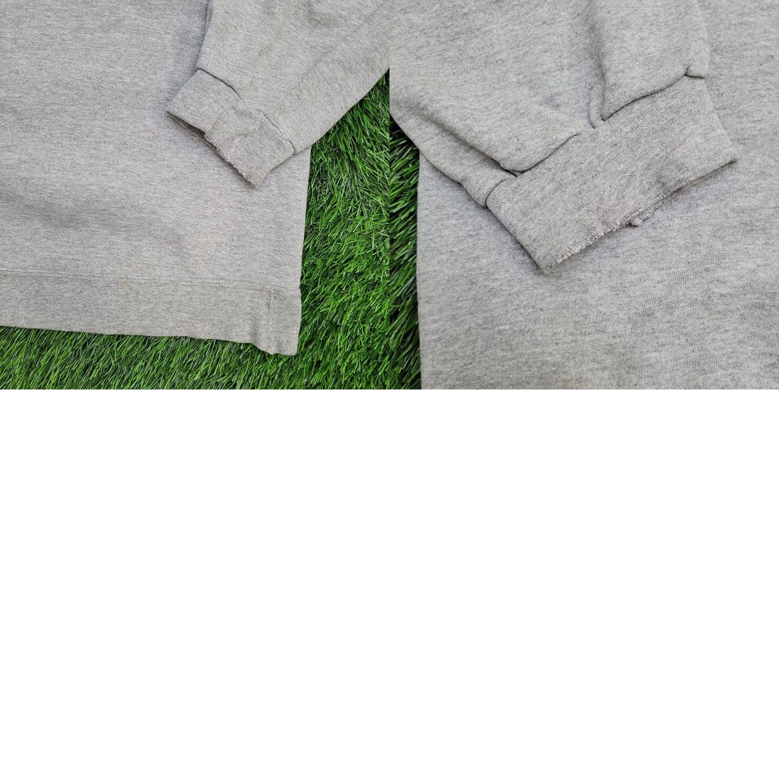 Nike VINTAGE Nike Swoosh Sweatshirt 2XL Gray Baggy USA Sweatshirt Mens 90s Logo Embroidered Crew Neck Cotton Polyester Fleece Size US XXL / EU 58 / 5 - 10 Thumbnail