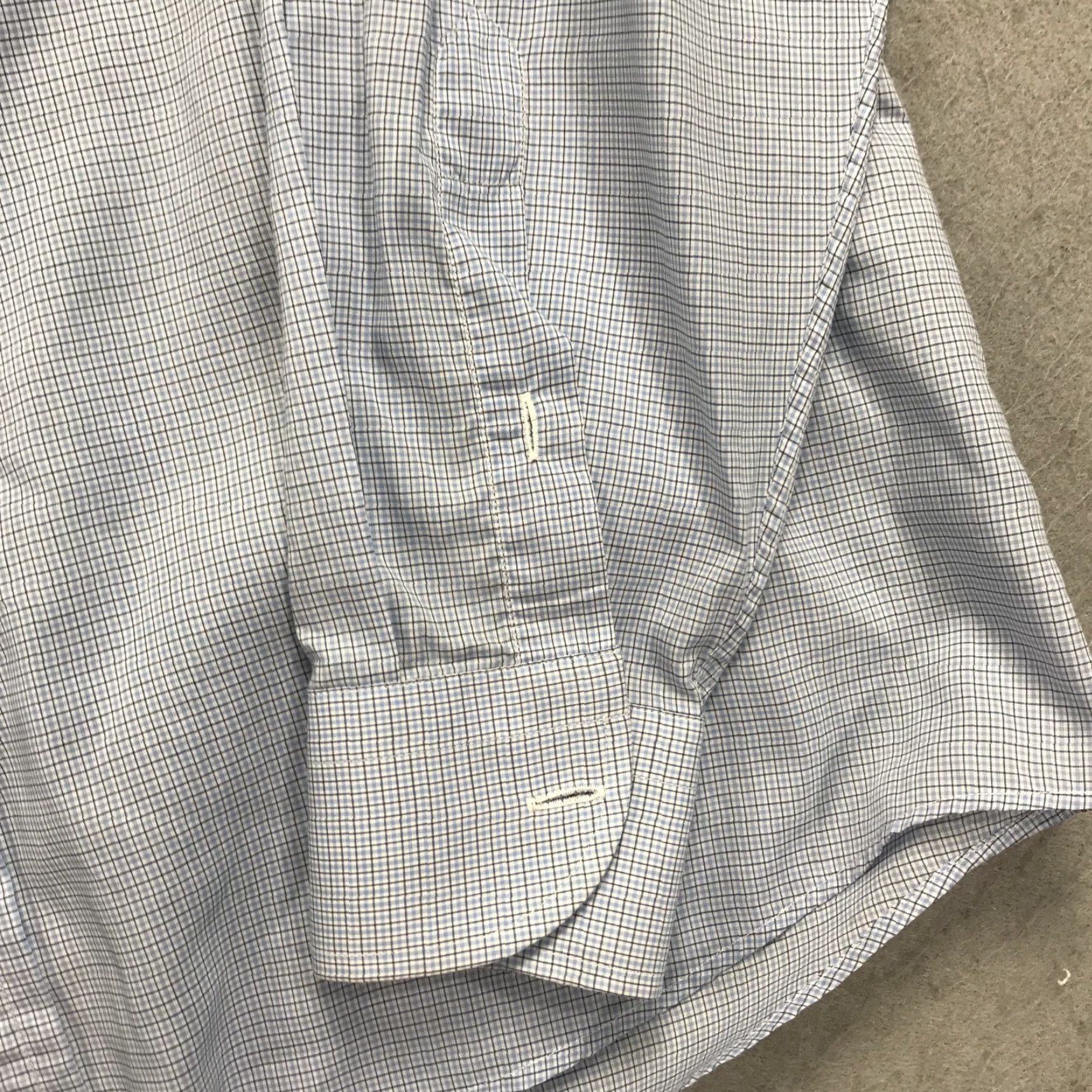 Ralph Lauren Ralph Lauren Black Label Shirt Mens 17 Blue Check Cotton Dress Made Italy Design Shirt Mens 17 Blue Check Cotton Dress Italy Design Size 46R - 4 Thumbnail