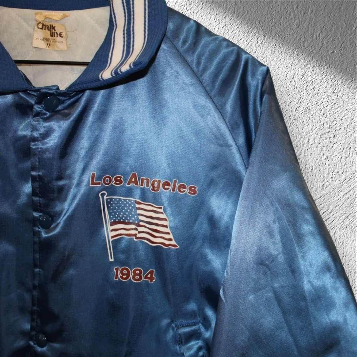 Chalk Line Vintage 1984 Los Angeles Olympics Satin Bomber Jacket Size US M / EU 48-50 / 2 - 3 Thumbnail