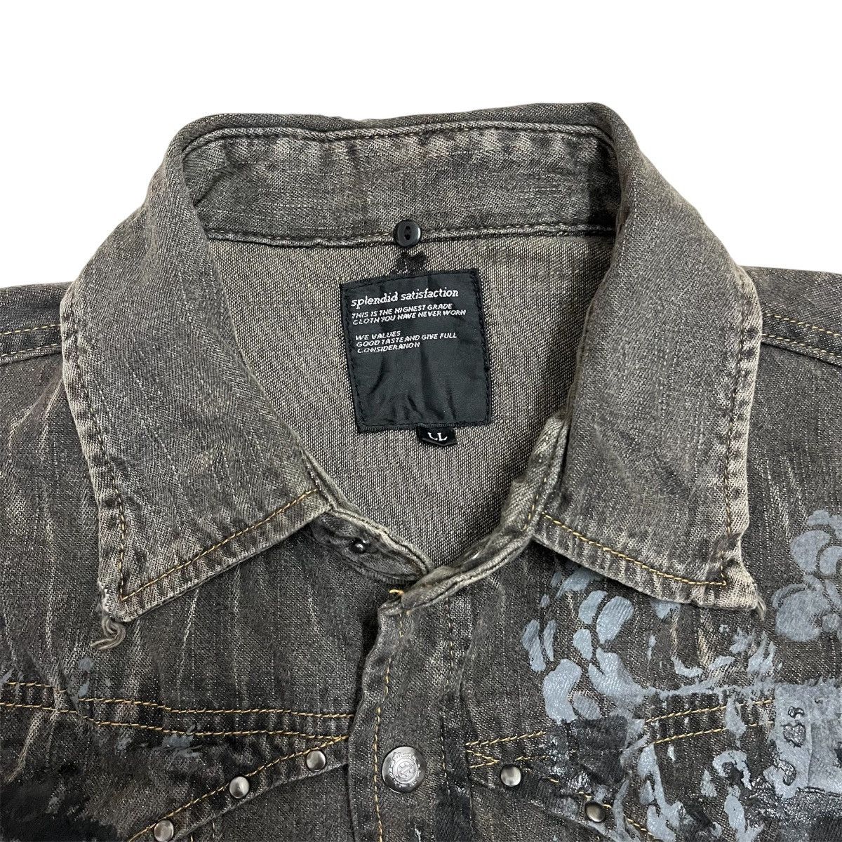 Hysteric Glamour 2000s Splendid Satisfation Poem Western Shirt Punk Lgb Size US L / EU 52-54 / 3 - 5 Thumbnail