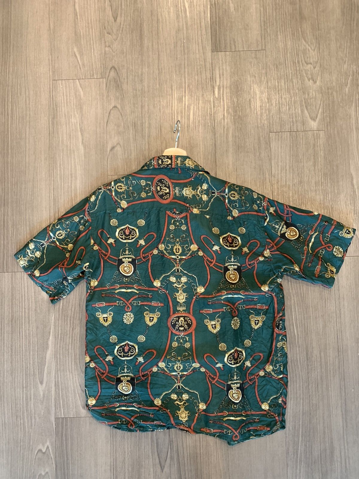 Vintage Vintage Surprise Silk Green Short Sleeve Shirt Size M Size US M / EU 48-50 / 2 - 4 Thumbnail