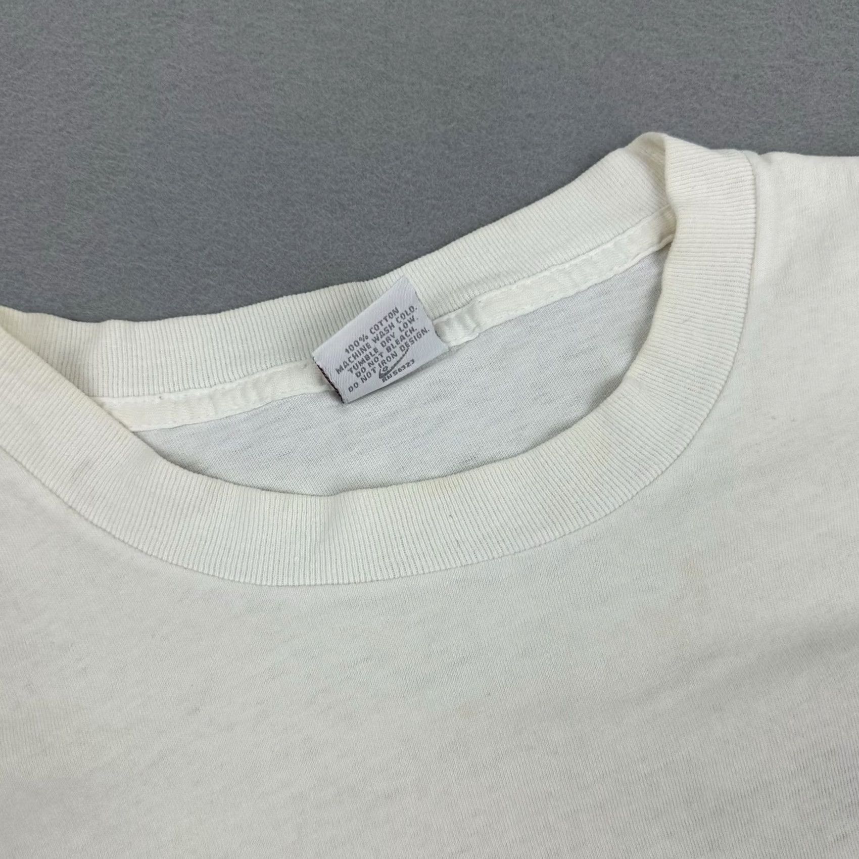 Nike Vintage Nike Shirt XL Men White Flight USA Tee Short Sleeve 80s Shirt Mens XL White USA Flight Nike Shirt Size US XL / EU 56 / 4 - 7 Thumbnail