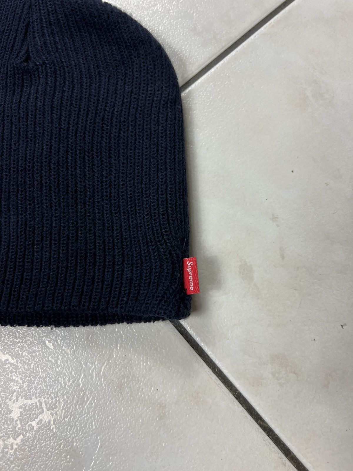 Supreme Supreme OG basic beanie navy knitted small logo hat cap Size ONE SIZE - 6 Thumbnail