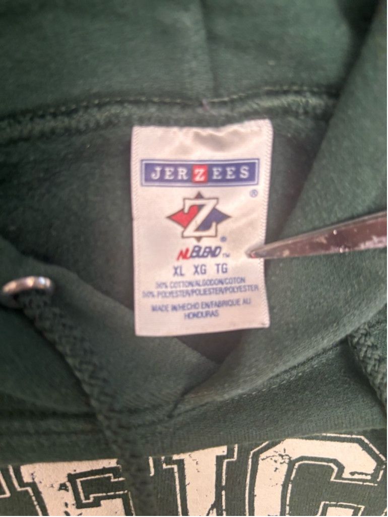 Jerzees Girls Jerzees Hoodie XL Green Campfire Girl Scouts San Diego Size XL / US 12-14 / IT 48-50 - 7 Thumbnail