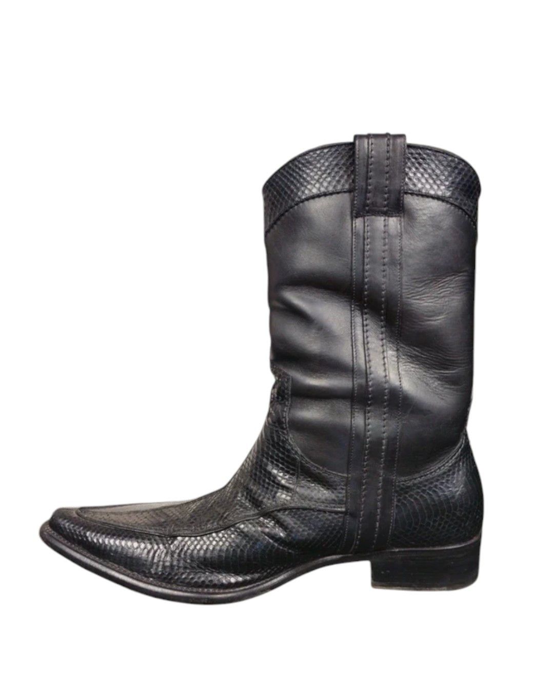 Dolce & Gabbana LIZARD SKIN COWBOY LEATHER BOOTS Size US 10 / EU 43 - 6 Thumbnail