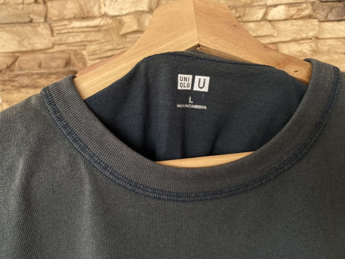 Vintage Thrashed Faded Lemaire X Uniqlo Distressed Tshirt Size US L / EU 52-54 / 3 - 5 Thumbnail