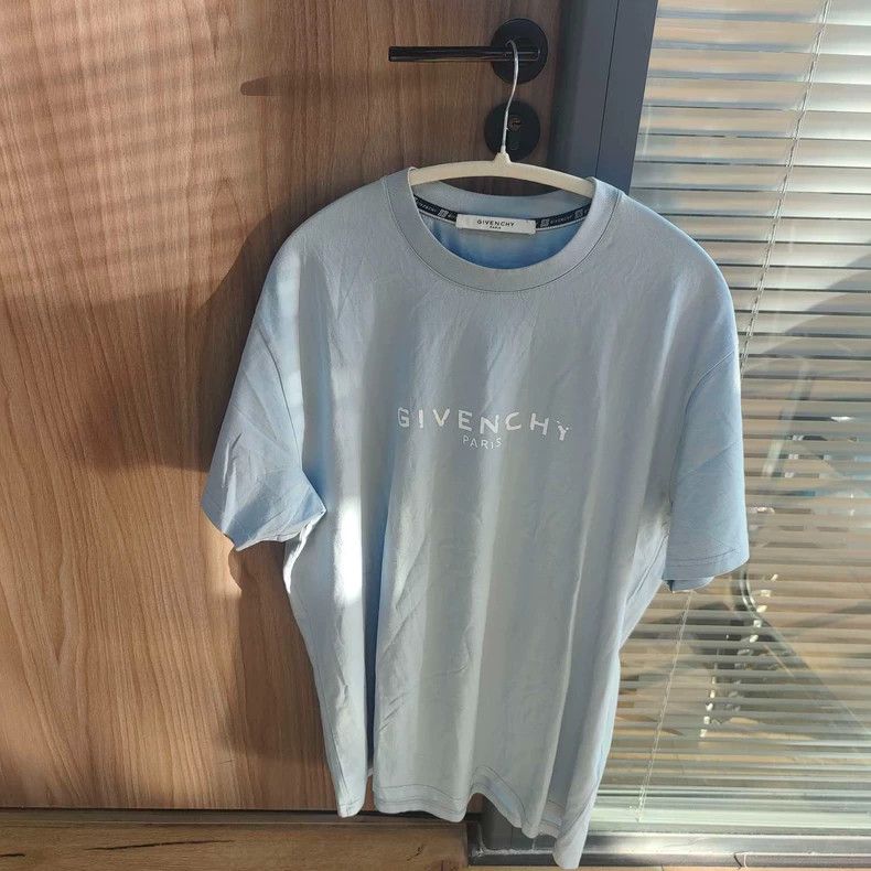 Givenchy Givenchy Destroyed Letter Logo Pattern, Sky Blue Size US S / EU 44-46 / 1 - 1 Thumbnail