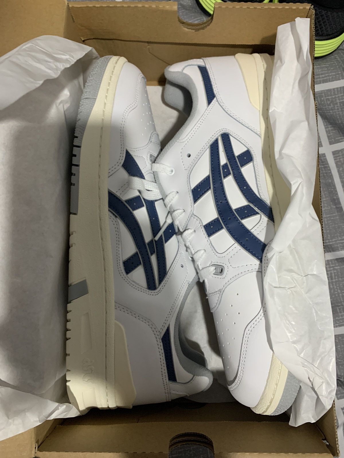 image of Asics Ex98 White Grand Shark Shoes, Men's (Size 14)