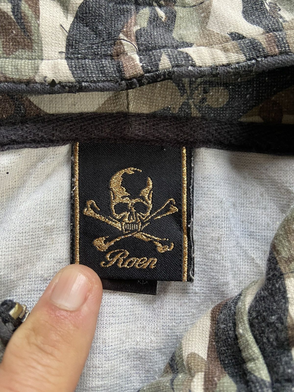 Roen ROEN SKULL ARMY ZIP HOODIE Size US L / EU 52-54 / 3 - 15 Thumbnail