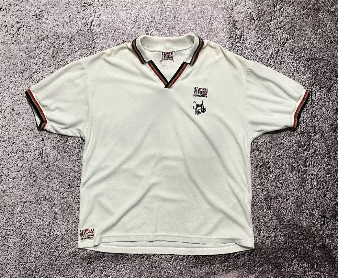 Vintage Polo Lucky Strike Team Suzuki White Size L Size US L / EU 52-54 / 3 - 1 Thumbnail