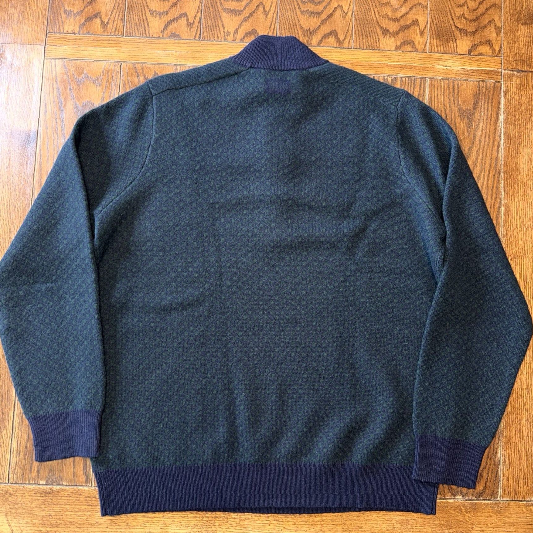 Brooks Brothers Brooks Brothers Nordic Merino Wool 1/4 Zip Pullover Sweater Navy Green Men’s XXL Men Sweater Size US XXL / EU 58 / 5 - 7 Thumbnail