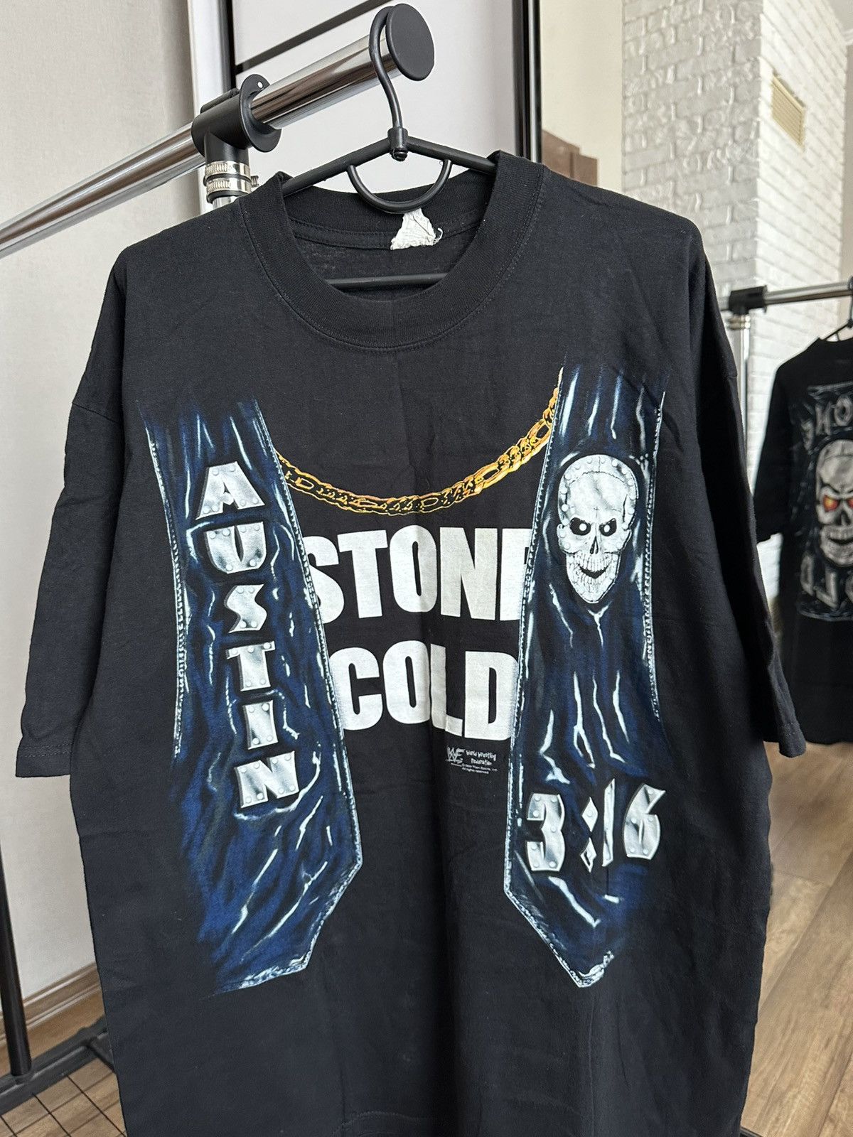 WWE 1999 Steeve Austin Stone Cold Vintage T-Shirt WWE Size US L / EU 52-54 / 3 - 4 Thumbnail