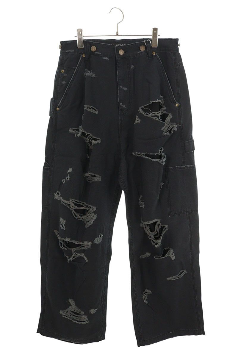 PROJECT G/R PROJECT G/R COATED BIKER ARMOURED FLARE PANTS Size 1