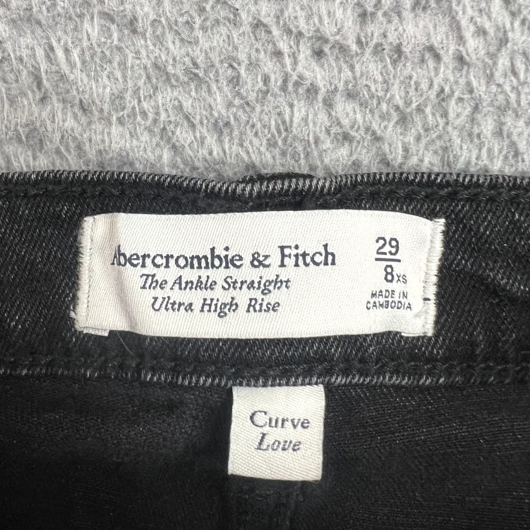 Abercrombie & Fitch Abercrombie & Fitch Jeans Regular Womens Size 8 Black High Rise Straight Inseam 22in Vintage No N/A? Size 30" / US 8 / IT 44 - 7 Thumbnail