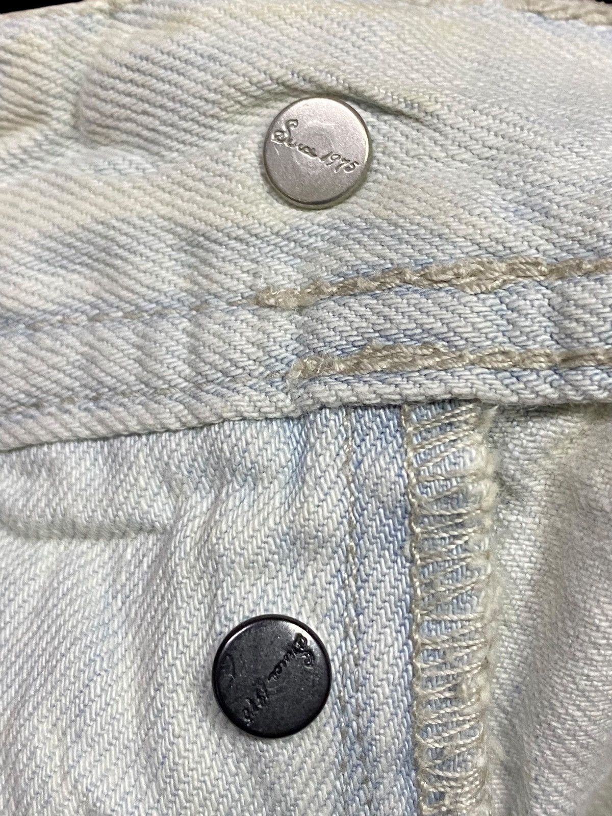 Rhude × Zara Vintage Zara Faded Wash Distressed Loose Jeans Size US 34 / EU 50 - 12 Thumbnail