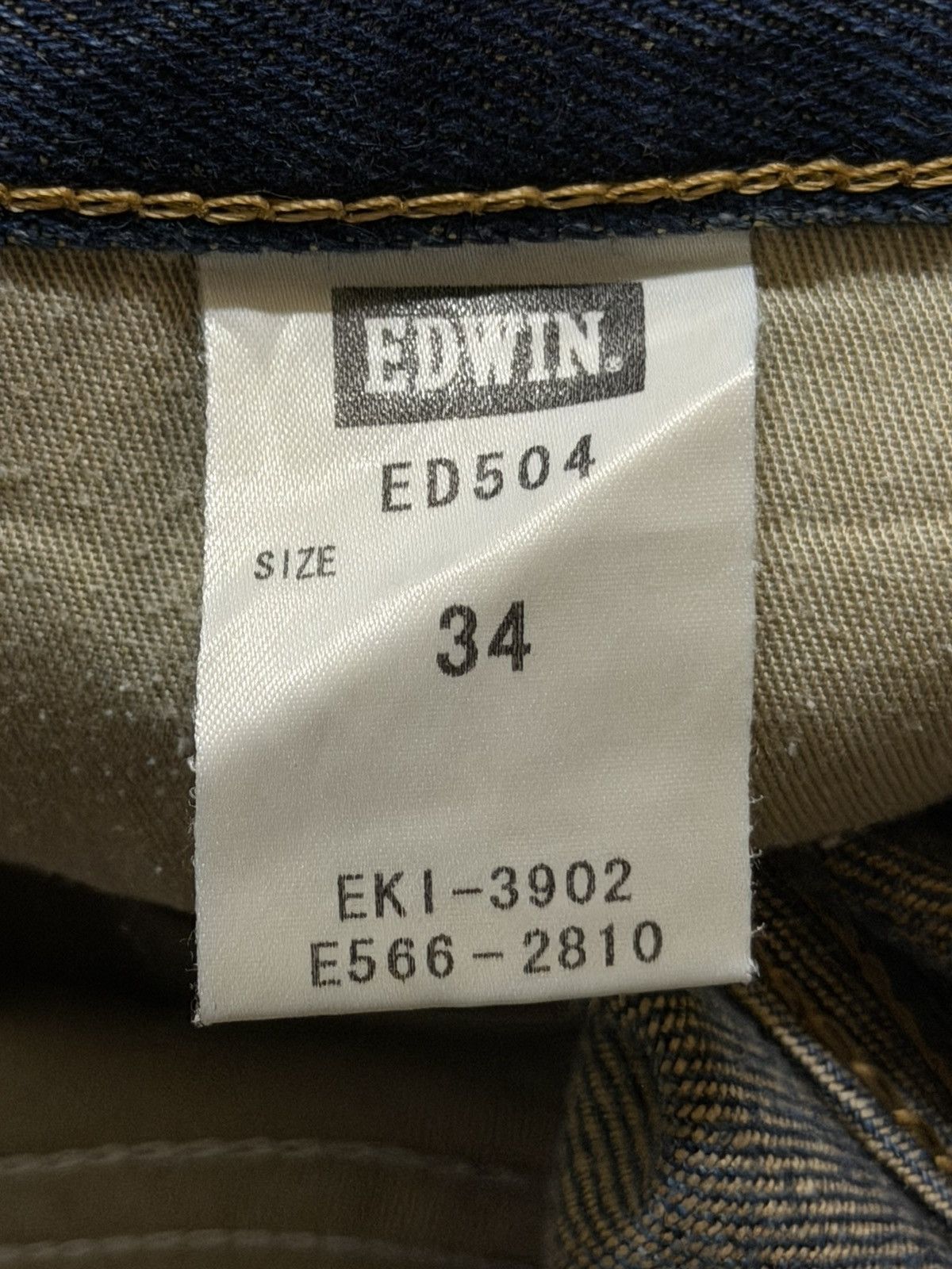 Edwin Vintage 90s Japan Edwin 504 Faded Wash Distress Straight Leg Size US 36 / EU 52 - 6 Thumbnail