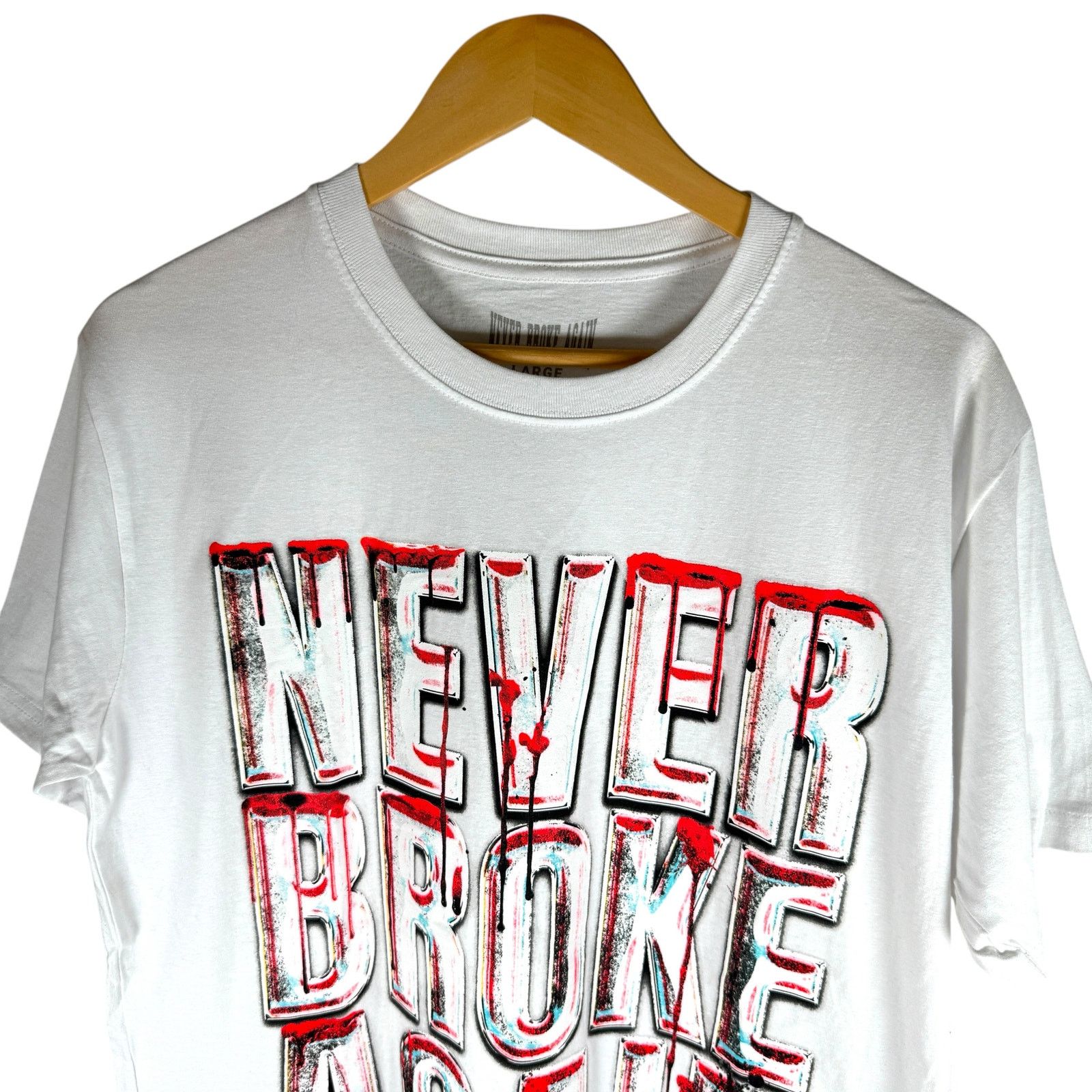 Other Never Broke Again Bloody Drip Big Logo T-shirt Mens L - Punk Size US L / EU 52-54 / 3 - 5 Thumbnail