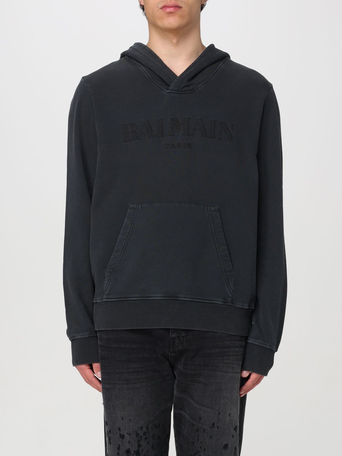 image of Balmain T-Shirt Men Grey (Size XL)