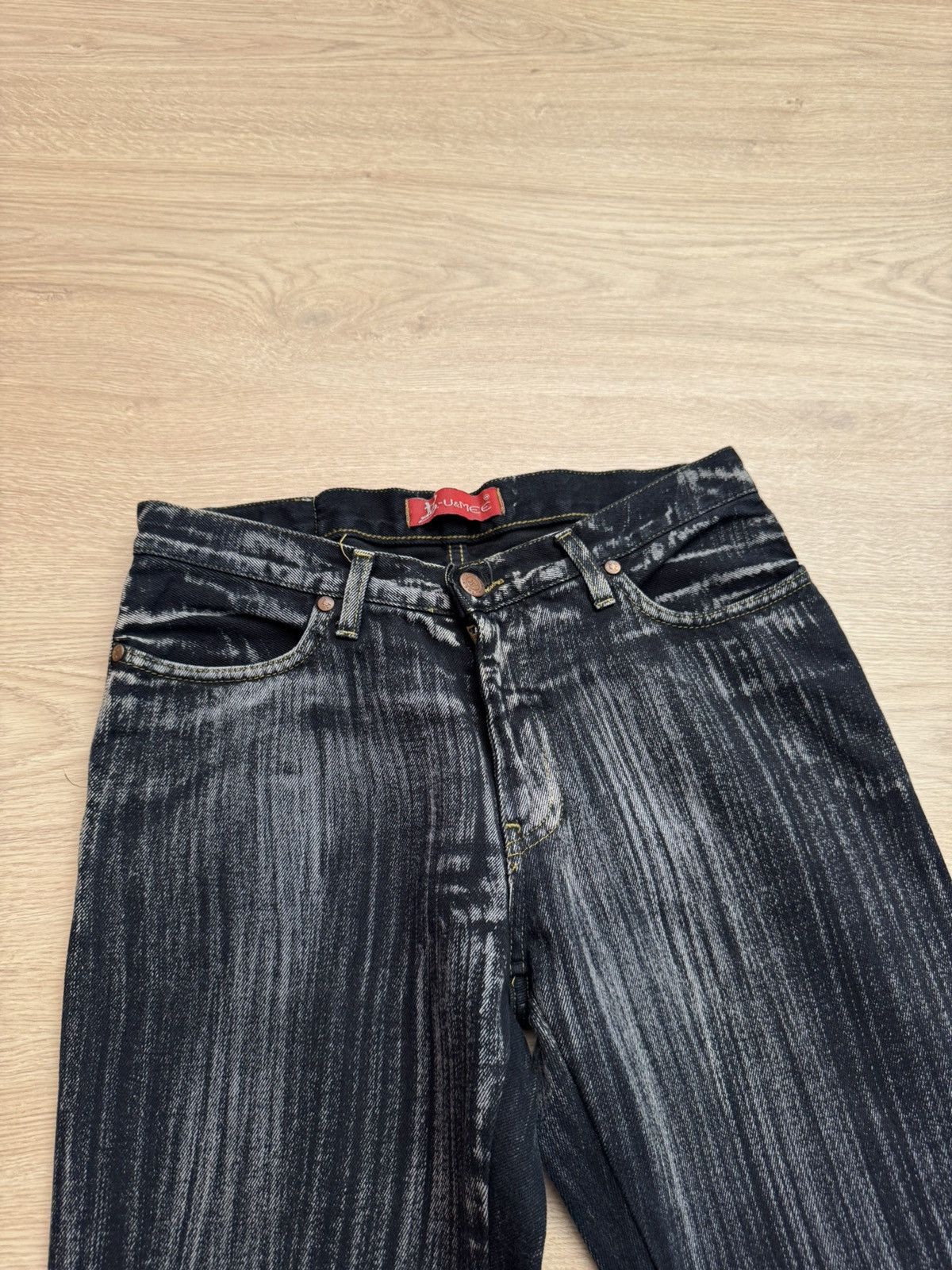 Japanese Brand Vintage Avant Garde Japanese Archival y2k Bootcut Pants Size 27" / US 4 / IT 40 - 2 Thumbnail