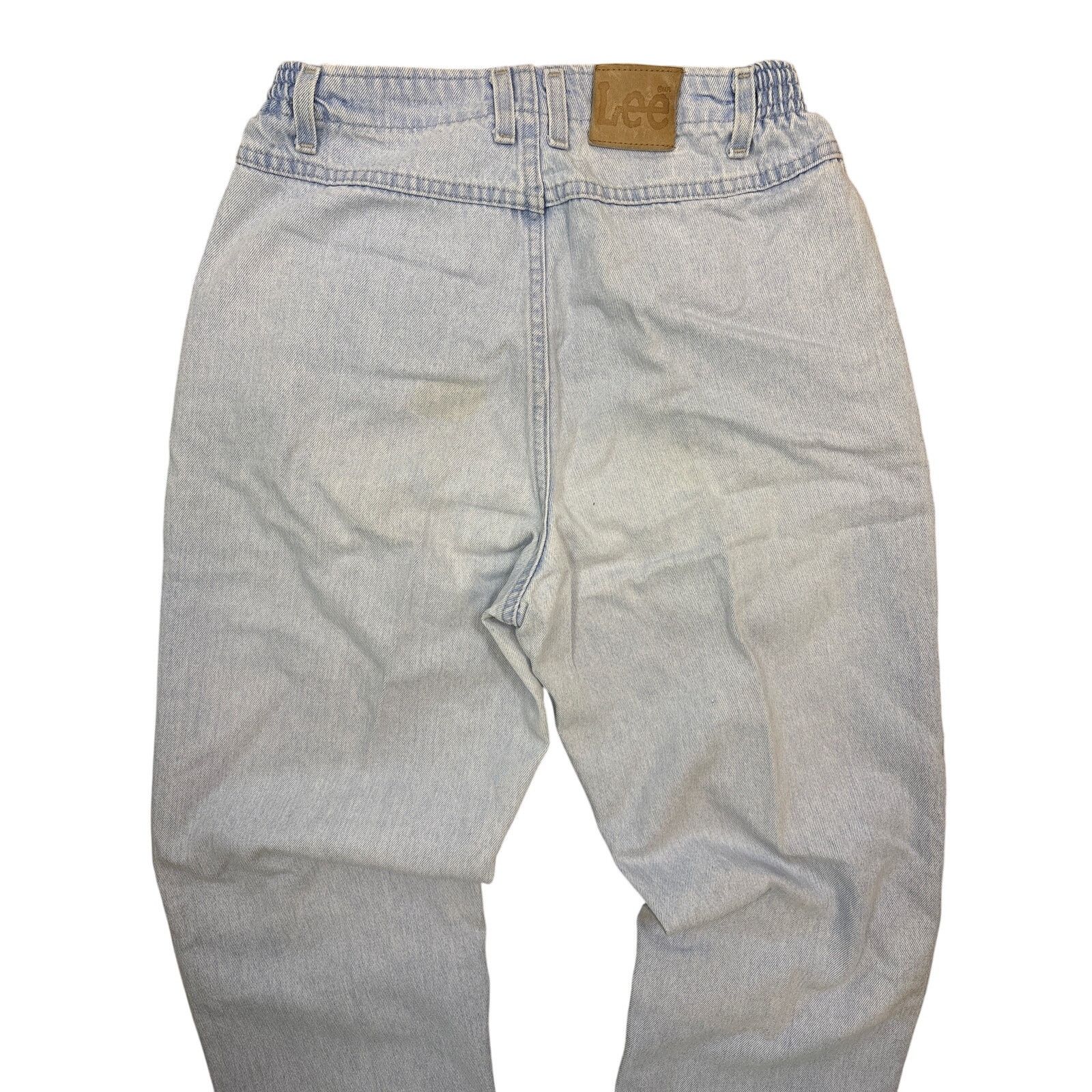 Lee Vintage Y2K elastic waist Lee Jeans sz 12 Long light blue Size 34" / US 12 / IT 48 - 3 Thumbnail