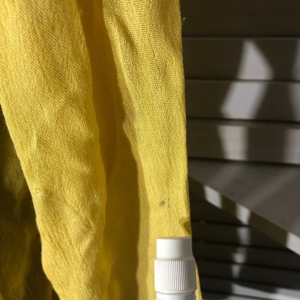 Vintage 70s Boho Blouse Semi Sheer Gauze Embroidered Floral Yellow S Size S / US 4 / IT 40 - 7 Thumbnail