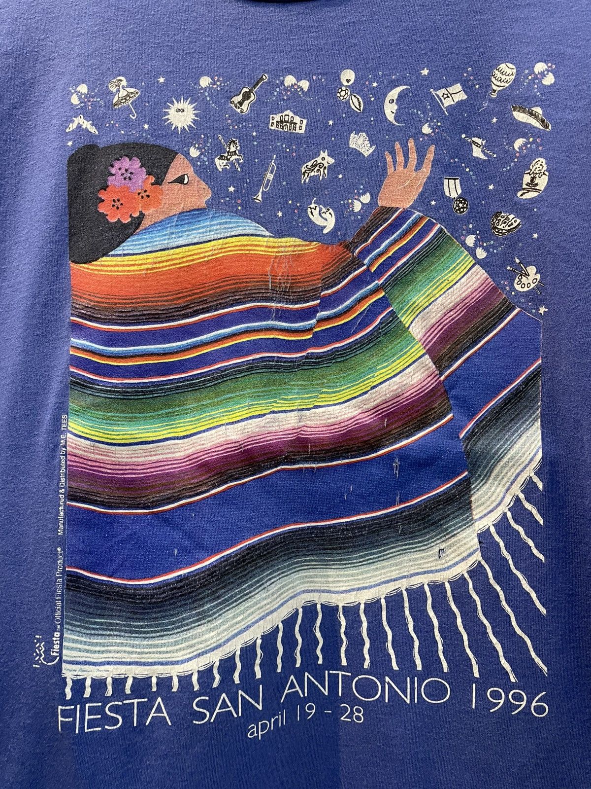Vintage Fiesta San Antonio 1996 Size US L / EU 52-54 / 3 - 3 Thumbnail