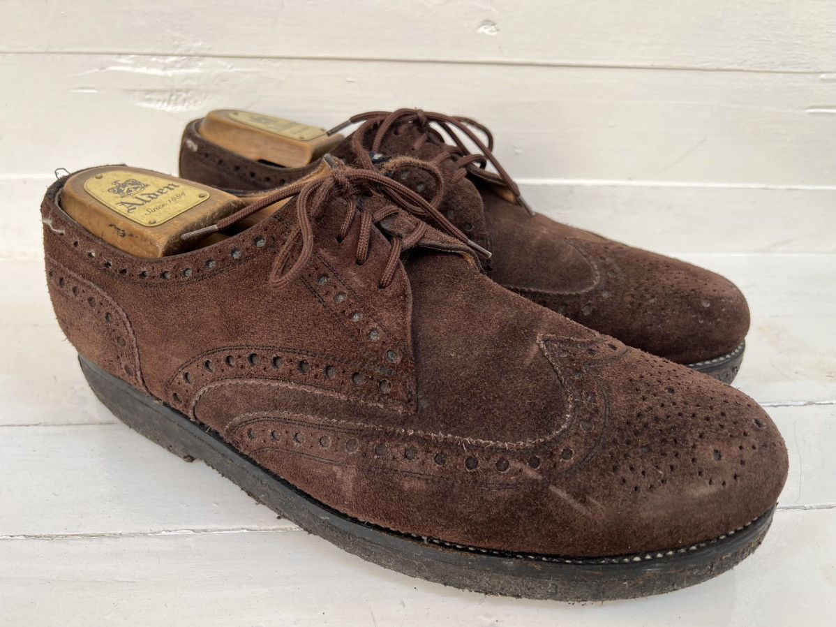 Heinrich Dinkelacker Men's RIO Suede Full-Brogue Heinrich Dinkelacker Dark Brown Size US 11 / EU 44 - 1 Thumbnail