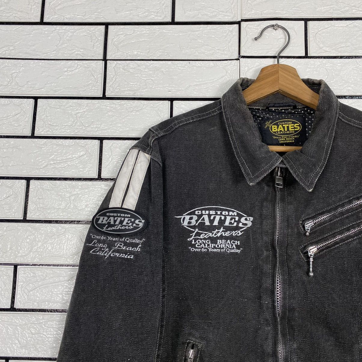 Japanese Brand 🔥VINTAGE BIKER JACKET CUSTOM BATES LEATHERS BIG LOGO Size US L / EU 52-54 / 3 - 7 Thumbnail