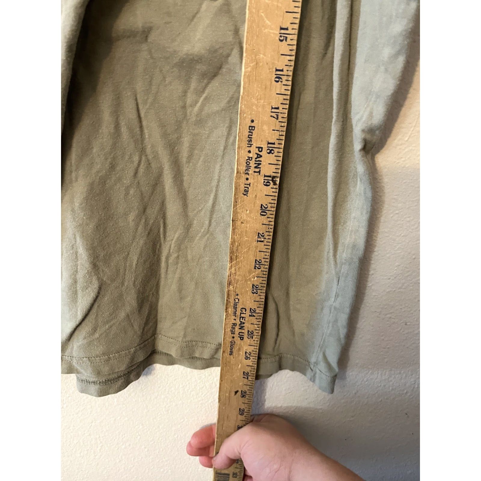 Abercrombie & Fitch Abercrombie & Fitch Tee Men Green Short Sleeve Crew Neck Logo Slim A&F L Size US 33 - 4 Thumbnail