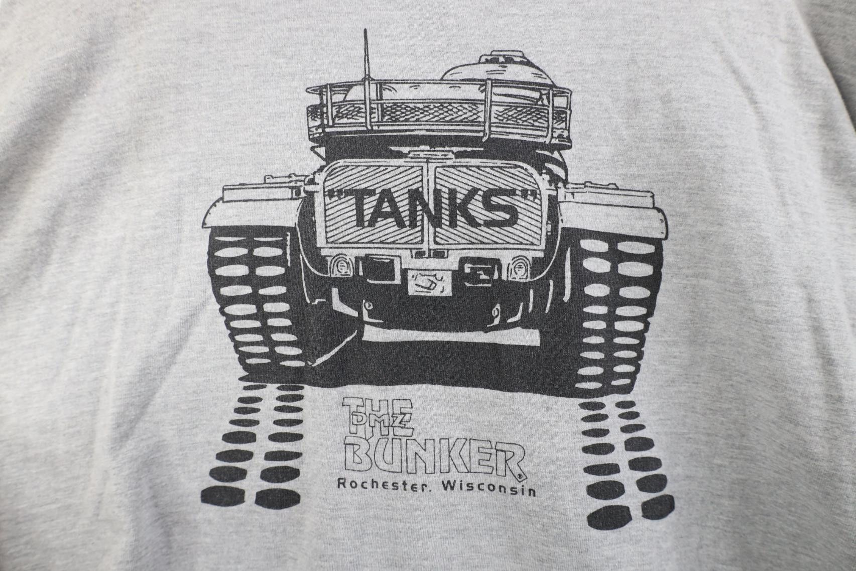 Vintage Vintage 90s Y2K Wisconsin Tank Long Sleeve T-Shirt Gray Size US XXL / EU 58 / 5 - 9 Thumbnail